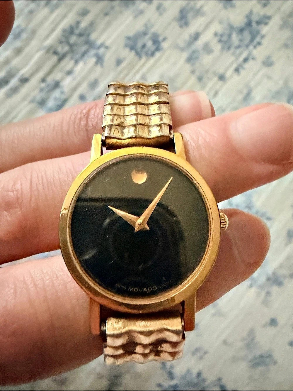 Movado Museum Classic Gold-Tone Black Dial Watch - Picture 2 of 5
